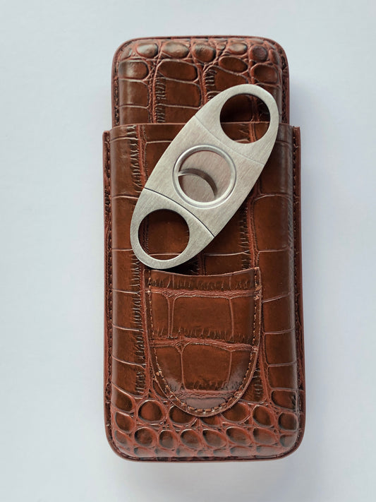 Roma Leather Case - Pocket Cigar Holder