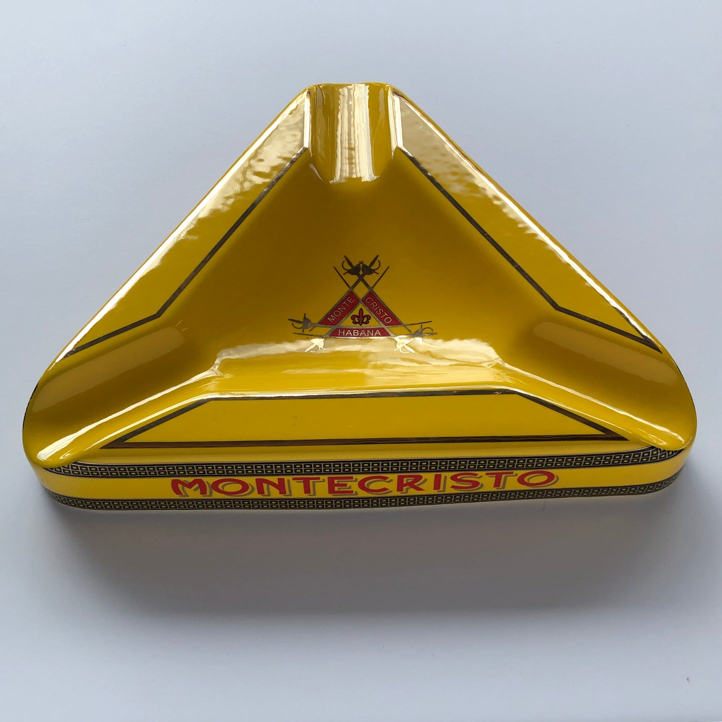 Montecristo Cigar Ashtray - Yellow